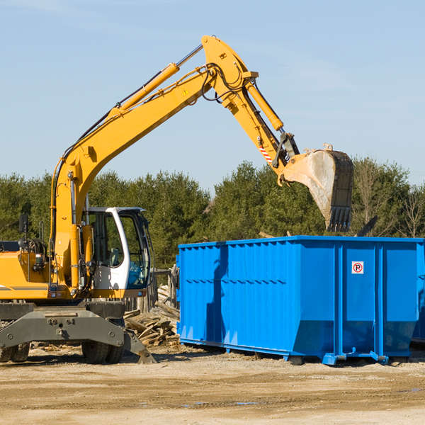 what happens if the residential dumpster is damaged or stolen during rental in Jamesville NC